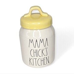 Rae‎ Dunn Mama Chick's Kitchen Ceramic Canister – Farmhouse Kitchen Decor